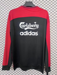 Liverpool 1993/95 Retro Red/Black/White Long Sleeve Jersey