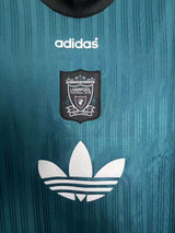 Liverpool 1995 Retro Green/White Stripes Away Jersey
