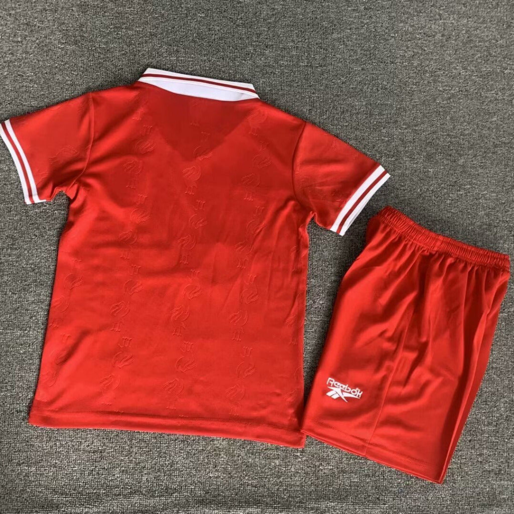 Liverpool 1996/97 Vintage Retro Red Home Kids Jersey Set