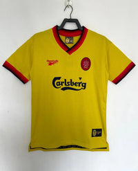 Liverpool 1998/99 Vintage Retro Yellow Three Away Jersey - Concept Kits