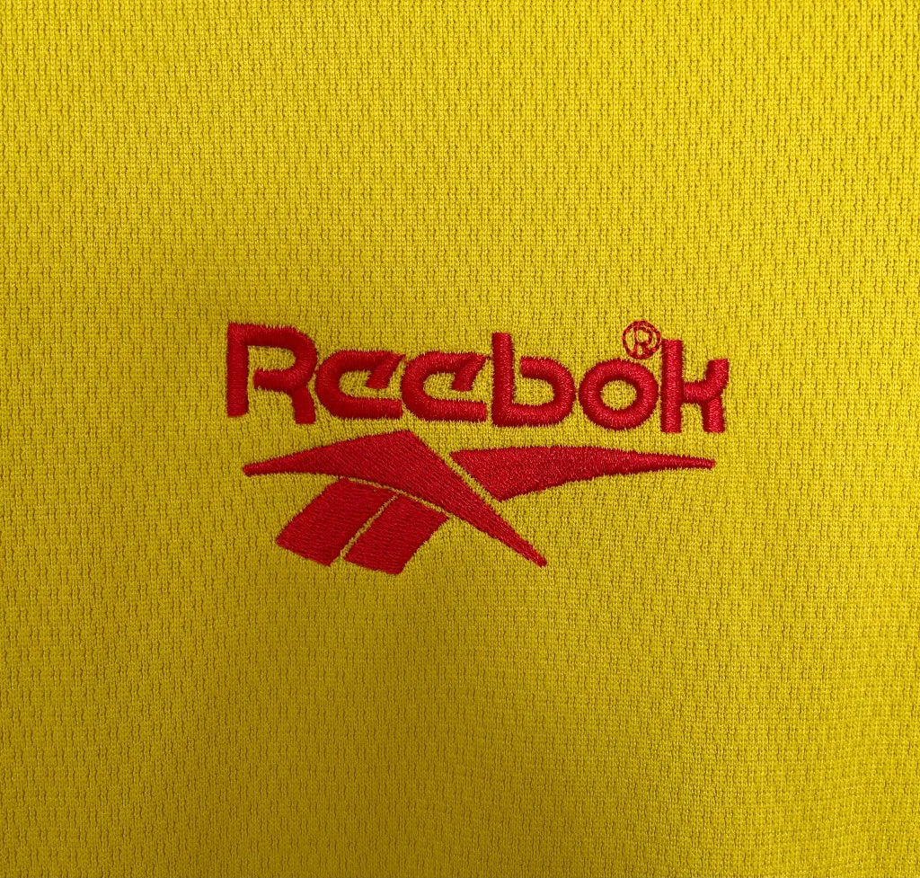 Liverpool 1998/99 Vintage Retro Yellow Three Away Jersey - Concept Kits