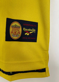 Liverpool 1998/99 Vintage Retro Yellow Three Away Jersey - Concept Kits