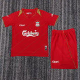 Liverpool 2005/06 Vintage Retro Home Kids Jersey Set