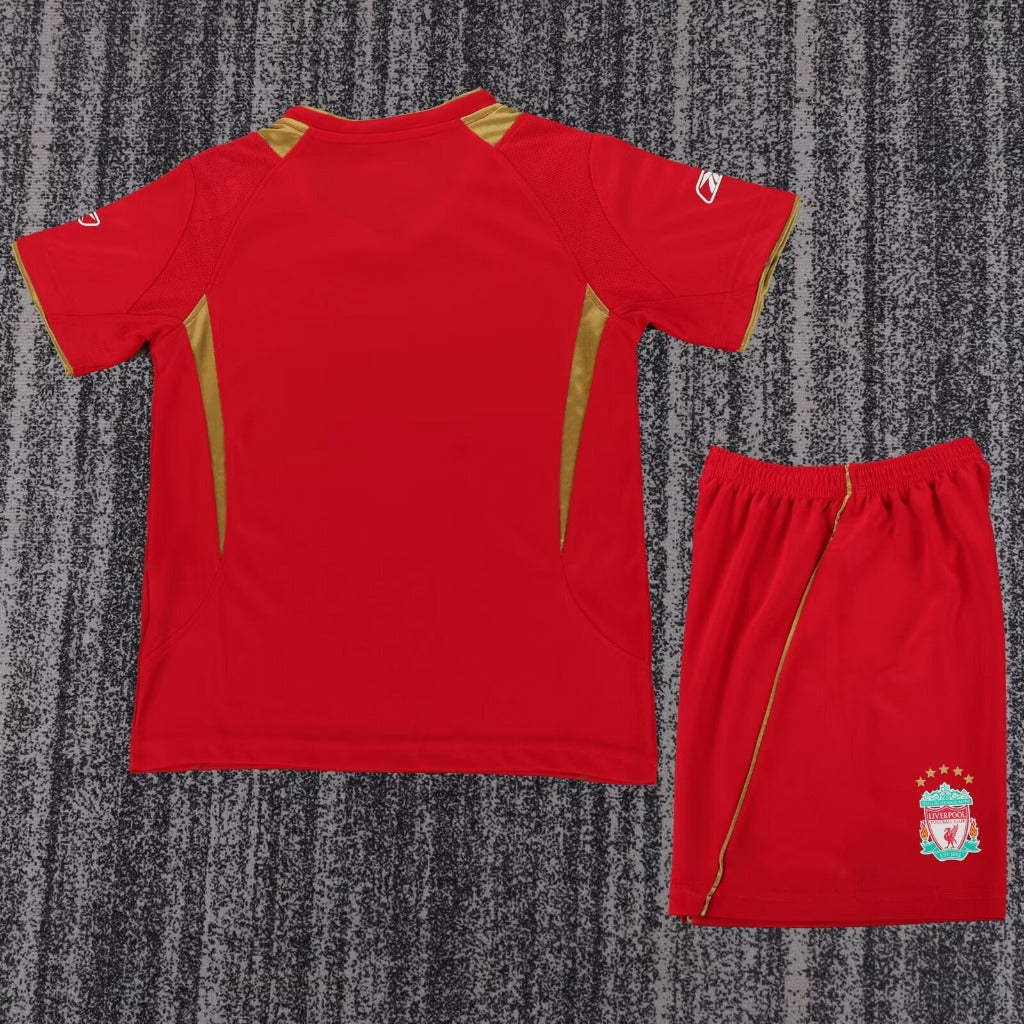 Liverpool 2005/06 Vintage Retro Home Kids Jersey Set