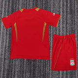 Liverpool 2005/06 Vintage Retro Home Kids Jersey Set