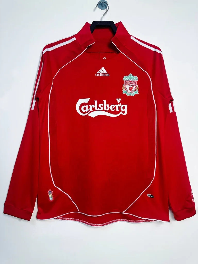 Liverpool 2006/08 Retro Red Home Long Sleeve Jersey
