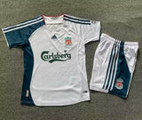 Liverpool 2006/08 Vintage Retro Away Kids Jersey Set