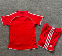 Liverpool 2006/08 Vintage Retro Home Kids Jersey Set