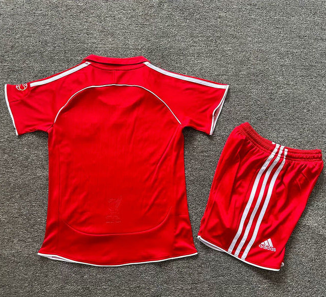 Liverpool 2006/08 Vintage Retro Home Kids Jersey Set