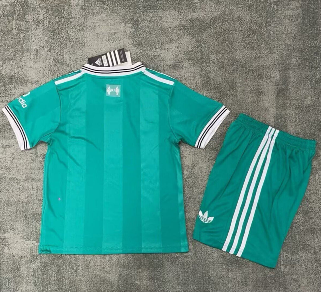 Liverpool 25/26 3rd Green Away Kids Jersey Set