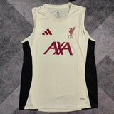 Liverpool 25/26 Beige Training Football Vest