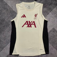 Liverpool 25/26 Beige Training Football Vest
