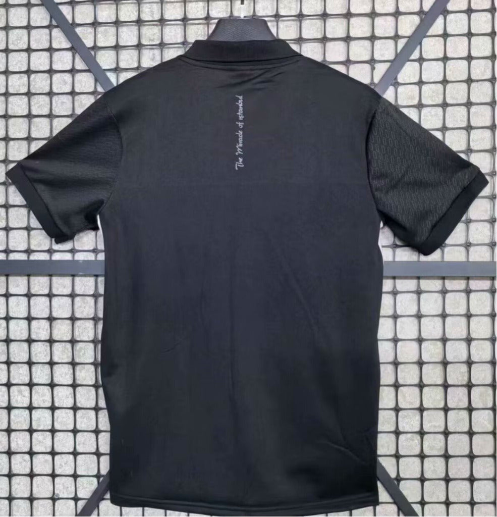 Liverpool 25/26 Black/White Polo Zip T-Shirt