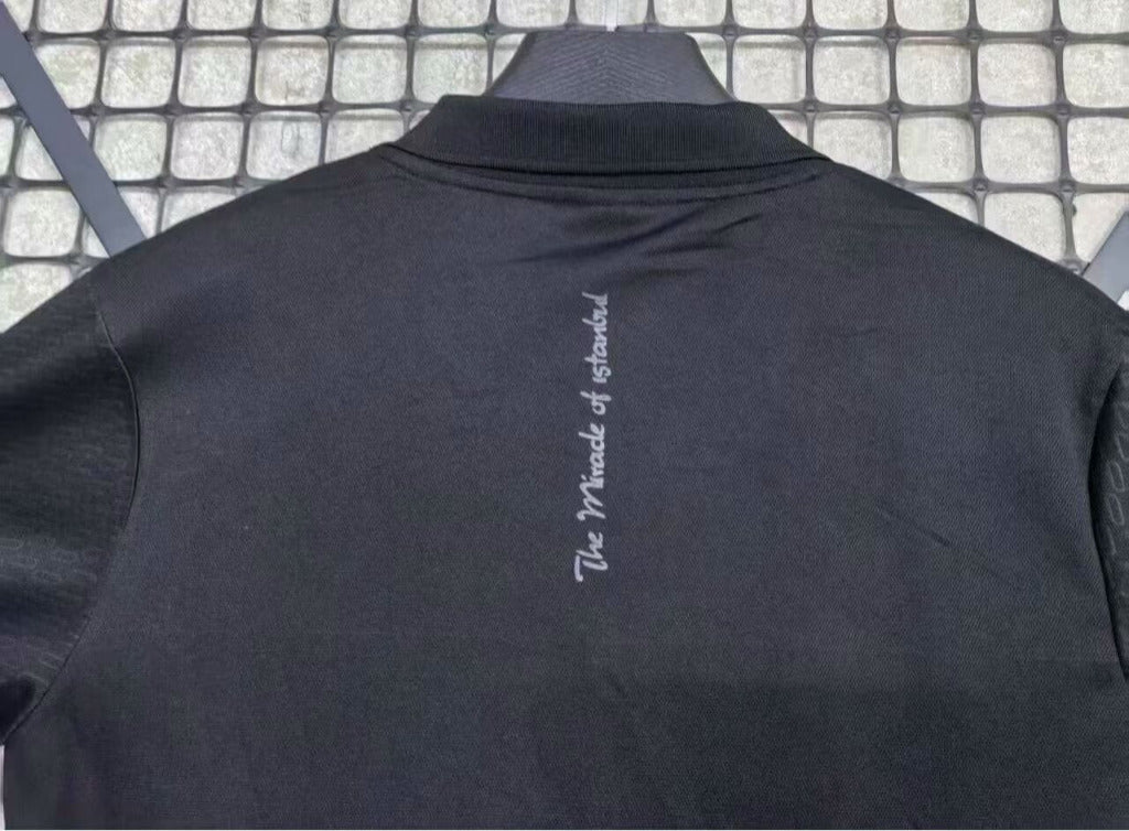 Liverpool 25/26 Black/White Polo Zip T-Shirt