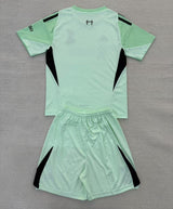 Liverpool 25/26 Green Goalkeeper Kids Jersey Set