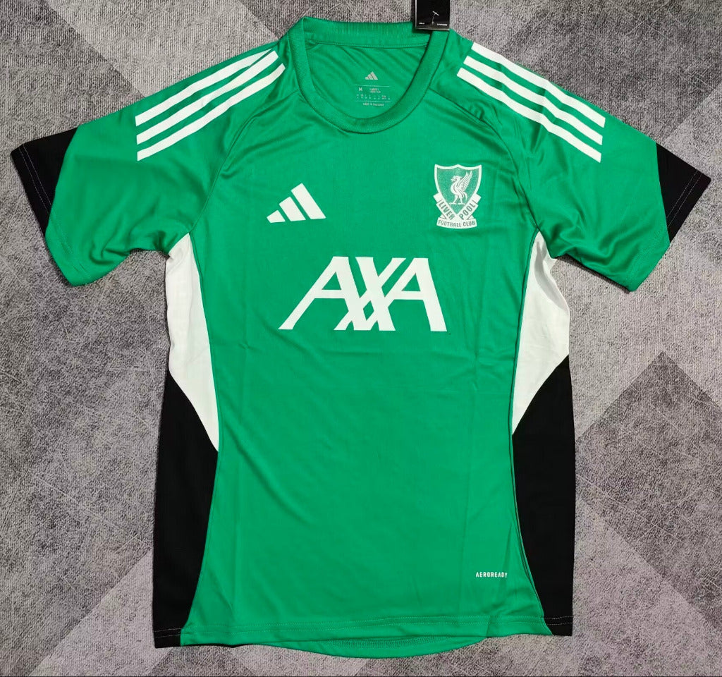 Liverpool 25/26 Green Training Football Jersey