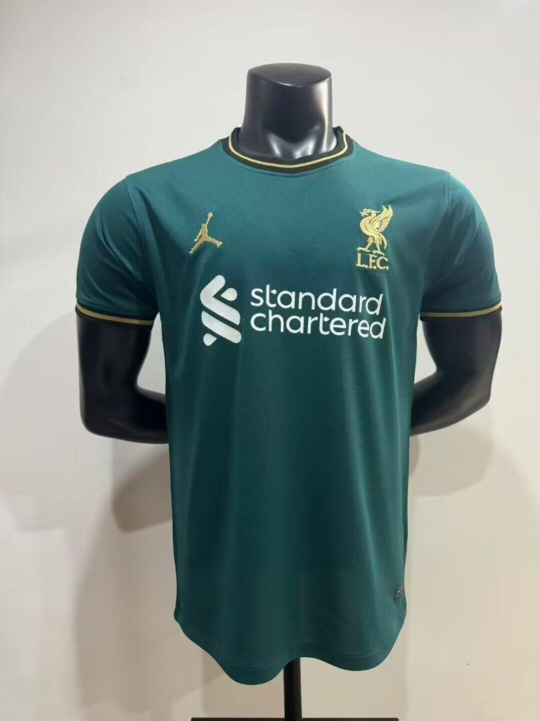 Liverpool 25/26 Green/Yellow Player Version Jersey