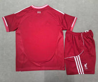 Liverpool 25/26 Home Maroon Kids Jersey Set