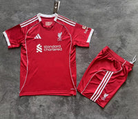 Liverpool 25/26 Red Home Kids Jersey Set