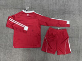 Liverpool 25/26 Red Home Long Sleeve Kids Jersey Set