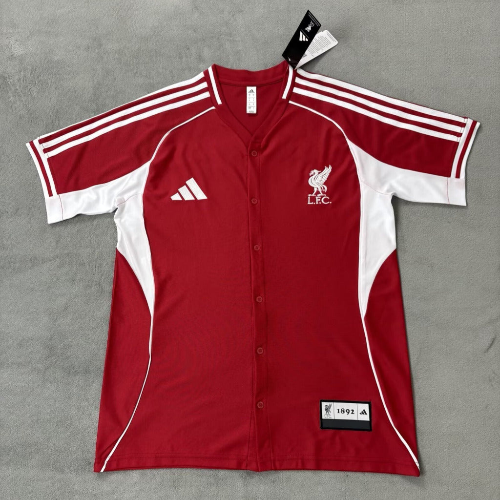 Liverpool 25/26 Red/White Baseball Jersey