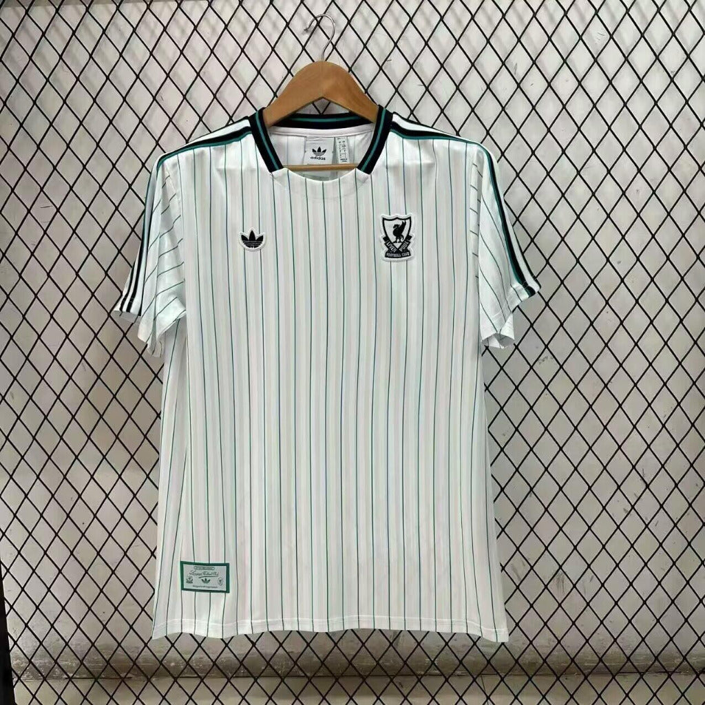 Liverpool 25/26 White/Green Retro Away Jersey