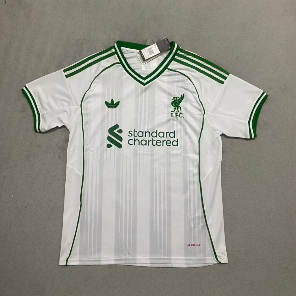 Liverpool 25/26 White/Green Special Jersey