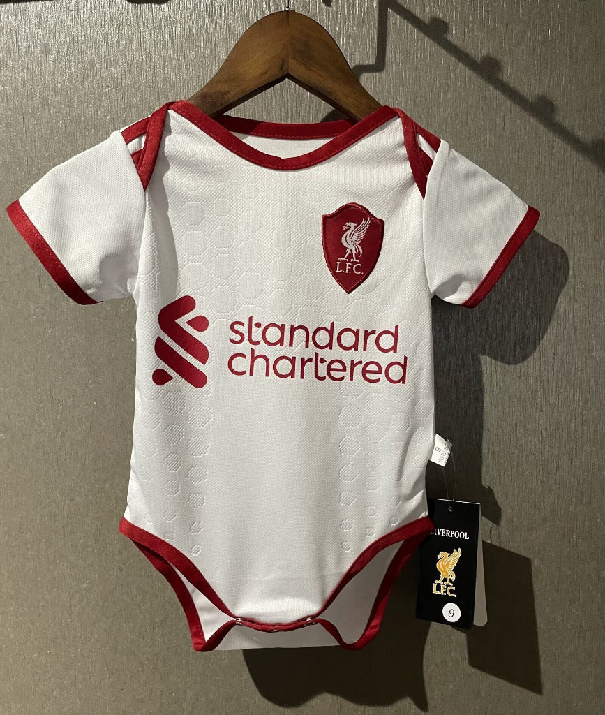 Liverpool 25/26 White/Red Away Baby Bodysuit