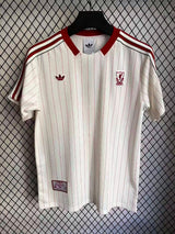 Liverpool 25/26 White/Red Stripe Away Jersey