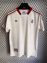 Liverpool 25/26 White/Red Stripe Away Jersey