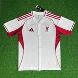 Liverpool 25/26 White/Red Baseball Jersey