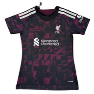 Liverpool 26/27 Black/Maroon/White Stripes Away Women Jersey