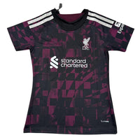 Liverpool 26/27 Black/Maroon/White Stripes Away Women Jersey