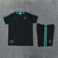 Liverpool 26/27 Black/Sea Green Pinstripe Jersey
