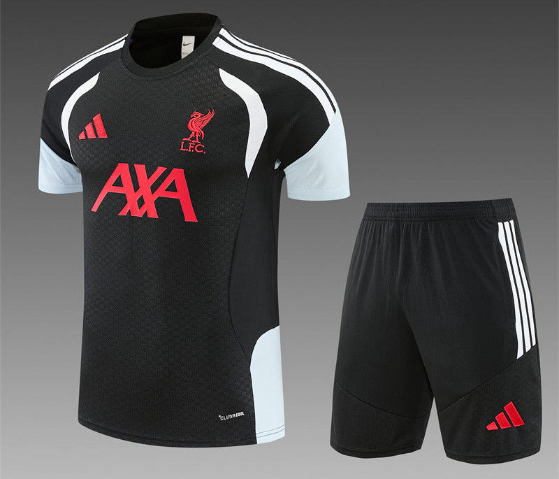 Liverpool 26/27 Black/White Training Kids Jersey Set
