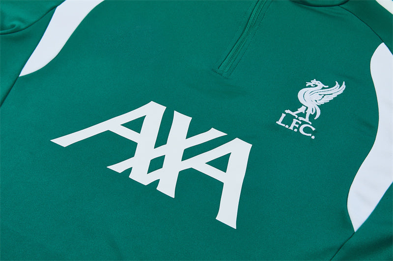 Liverpool 26/27 Green/White Training Tracksuit Set