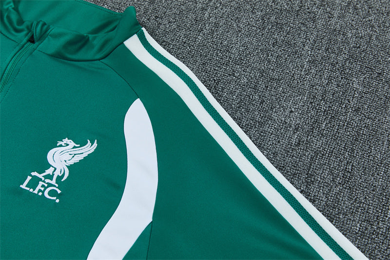 Liverpool 26/27 Green/White Training Tracksuit Set