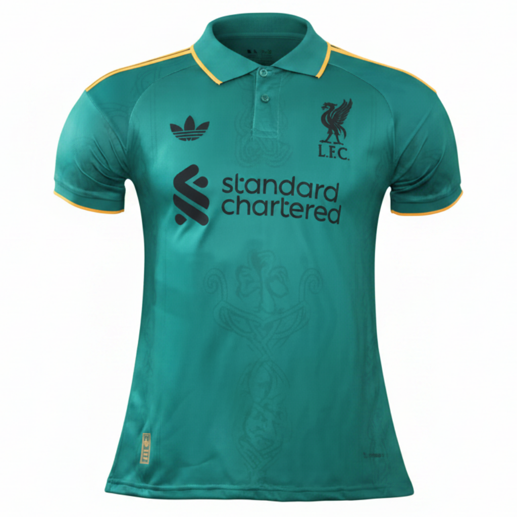 Liverpool 26/27 Green/Yellow Trim Player Version Jersey