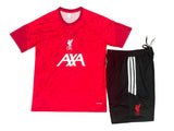 Liverpool 26/27 Red/Black Pre-Match Kids Jersey Set