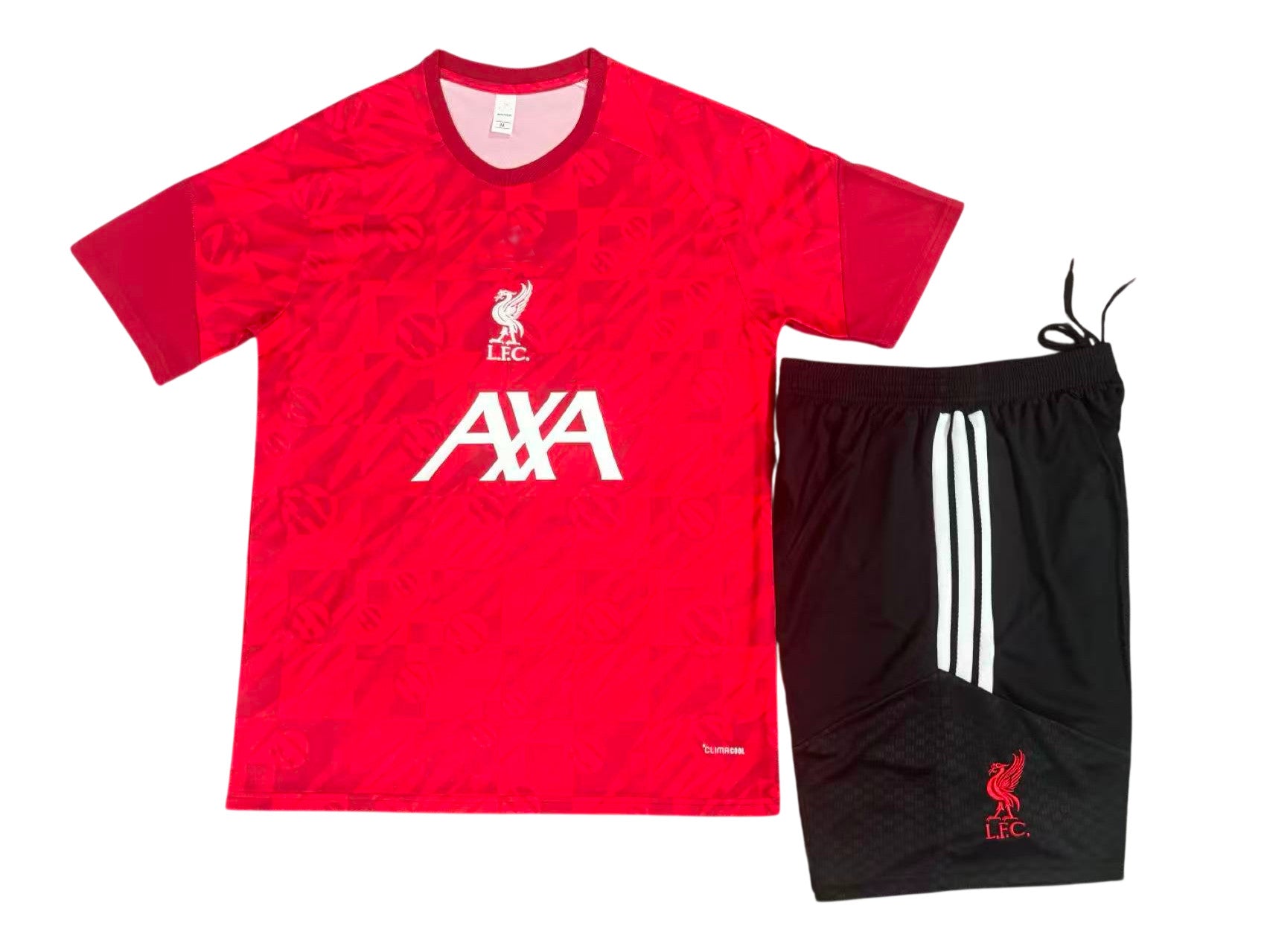 Liverpool 26/27 Red/Black Pre-Match Kids Jersey Set