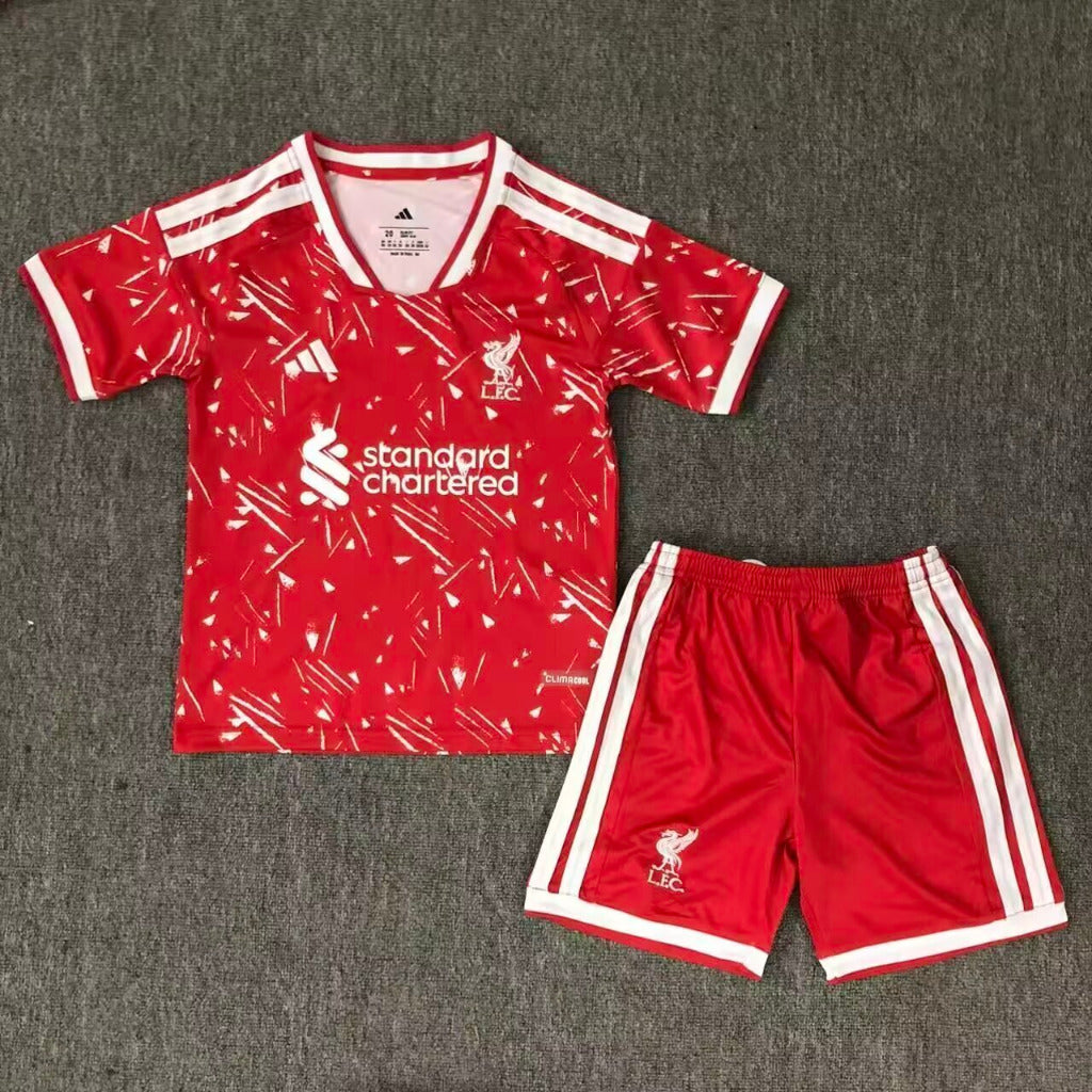 Liverpool 26/27 Red/White Home Kids Jersey Set