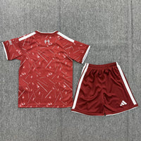 Liverpool 26/27 Red/White Stripes Home Kids Jersey Set