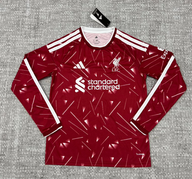 Liverpool 26/27 Red/White Stripes Home Long Sleeve Jersey