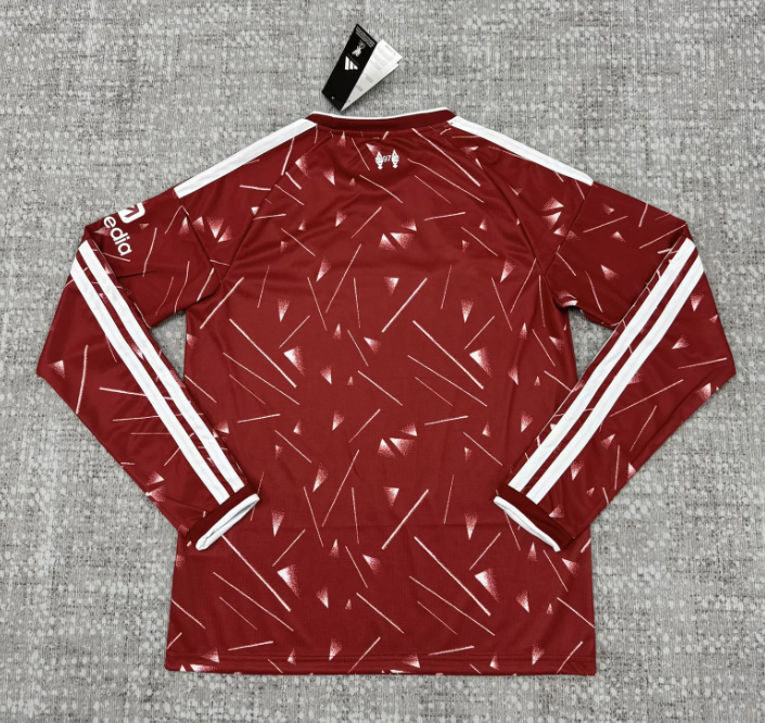Liverpool 26/27 Red/White Stripes Home Long Sleeve Jersey