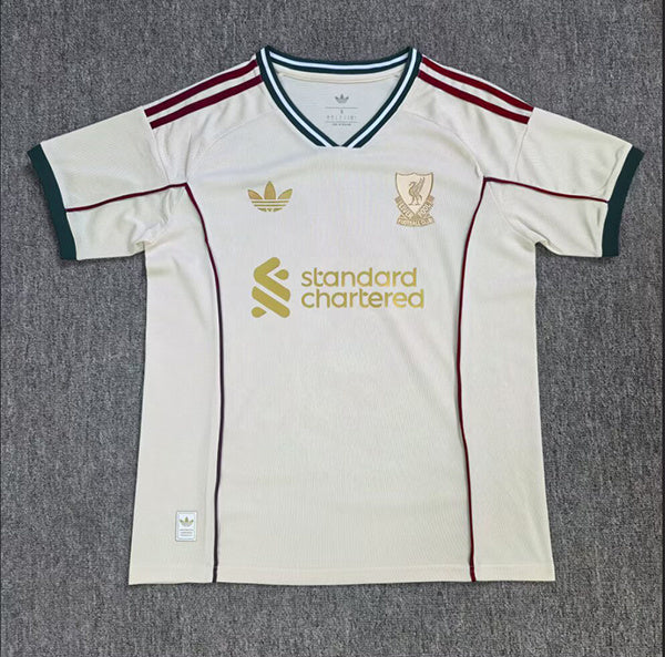 Liverpool 26/27 White/Black Stripes Away Jersey