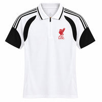 Liverpool 26/27 White/Black Stripes Travel Polo Jersey