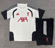 Liverpool 26/27 White/Black Training Kids Jersey Set