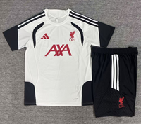 Liverpool 26/27 White/Black Training Kids Jersey Set
