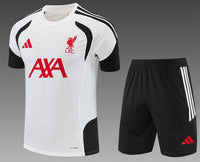 Liverpool 26/27 White/Black Training Kids Jersey Set