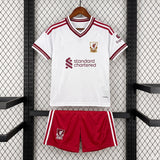 Liverpool 26/27 White/Red Away Kids Jersey Set